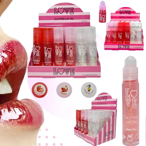 Brillo Labial A Bolilla Con Gliiter Love Crazy T5006 Lefemme