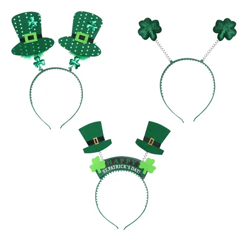 3 Unidades De Cabello Creativo Para El Día De San Patricio,