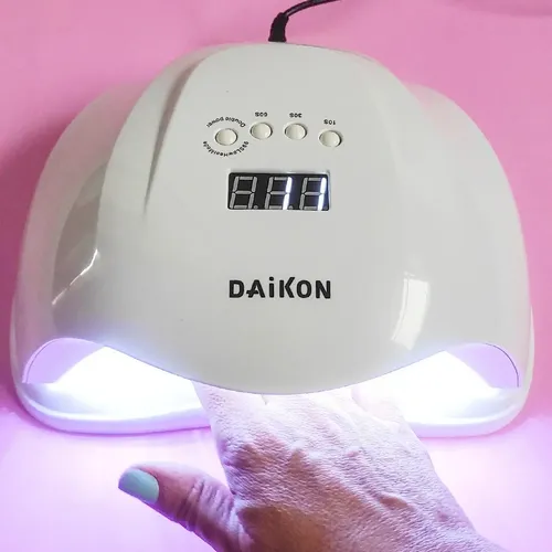 Cabina Secado Uv Led Uñas Esculpidas Semipermanentes Daikon Color Blanco