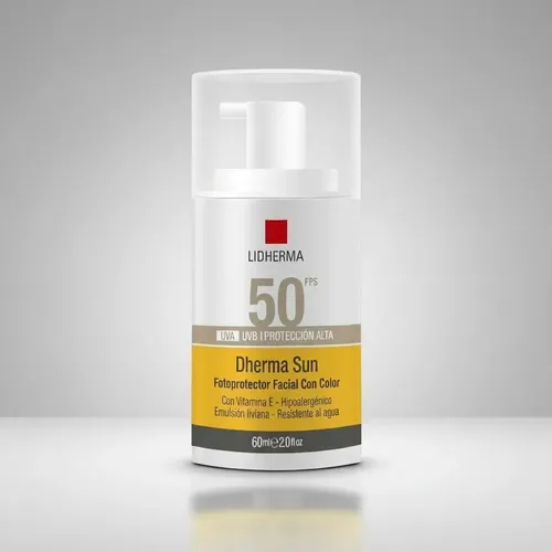 Lidherma Protector Solar Facial Con Color 50fps Liviano