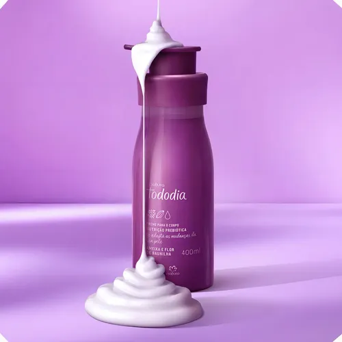 Kit Crema Y Body Splash Ciruela Flor Vainilla Tododia Natura