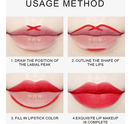 Combo Delineadores Labios 12 Colores Denestup