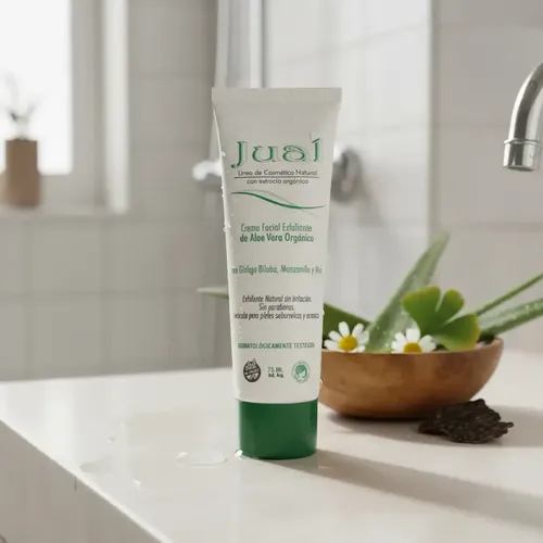 Crema Exfoliante Facial Jual 75ml Pomo Cuidado Rostro Orgáni