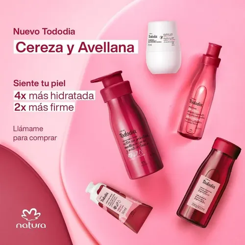 Jabon Liquido Gel Corporal Cereza Avellana X2 Tododia Natura