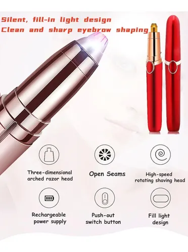 Depiladora Eléctrica Recargable Facial Para Mujer Y Hombre