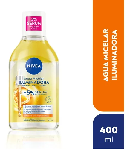 NIVEA Agua Micelar Bifásica Iluminadora 400ml