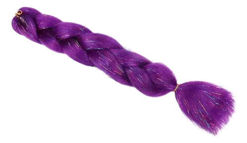 * Láser Rumi K-pop Trenzas Moradas Elásticos Broches El .