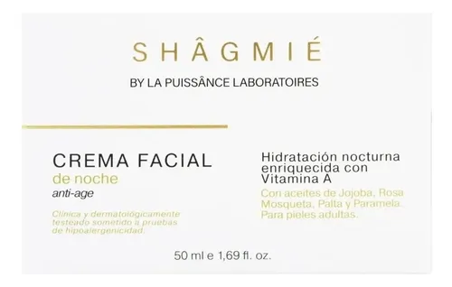 La Puissance Shagmie Crema Facial Noche Hidratante Anti Age Tipo de piel Todo tipo de piel