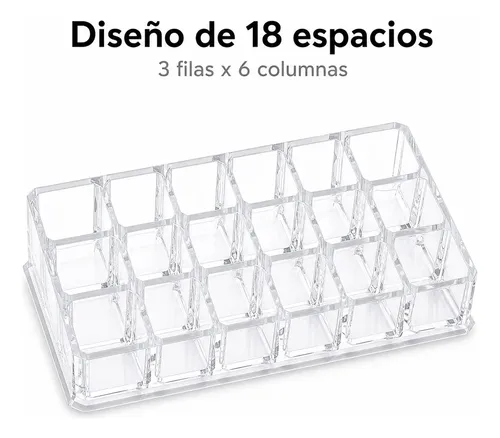 Organizador Acrílico De Labiales 18 Espacios