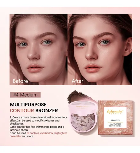 Bronzer Compacto – Ideal Para Contornear
