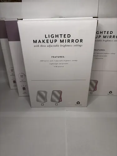 Espejo Con Led Maquillaje Usb-c Recargable Ldv