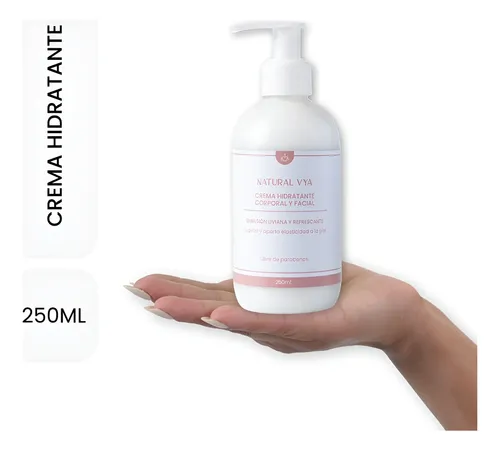 Crema Hidratante Corporal Orgánica Natural Vya 250ml Crema Orgánica Hidratante