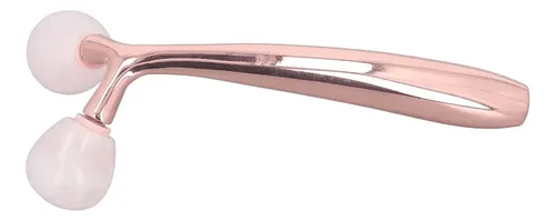 Rodillo Gua Sha Jade Verde Liviano Para Facial