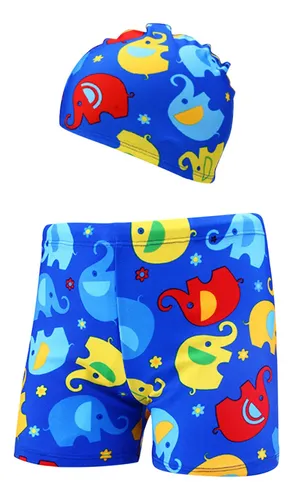 Gorro De Baño Infantil Con Estampado De Verano Con Esquinas