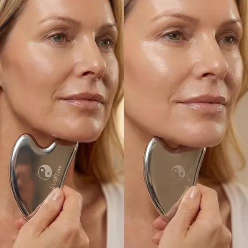 Herramienta Gua Sha Facial Metal Profesional Antiarrugas