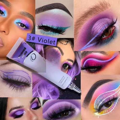 Crema Base De Maquillaje Facial Y Sombra De Ojos De Larga D