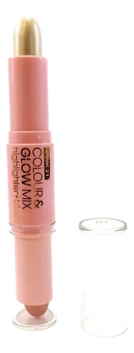 Rubor Blush + Iluminador Highlighter Barra 2 En 1 Pink 21