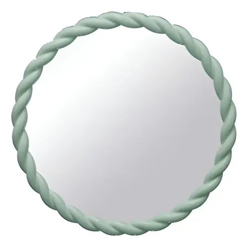 Espejo Cirular Vgo Diseño Moderno Plastico 40cm Colores Verde