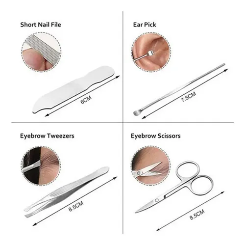 Set De Manicura Y Pedicura Con Cortaúñas De Acero