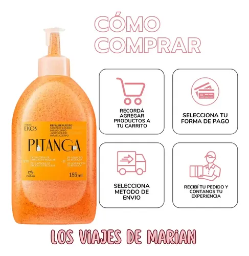 Repuesto Jabon Liquido Corporal  Pitanga Ekos Natura – Lvdm