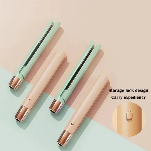 – Mini Flat Iron 2 In 1: Professional Hair Straightener And