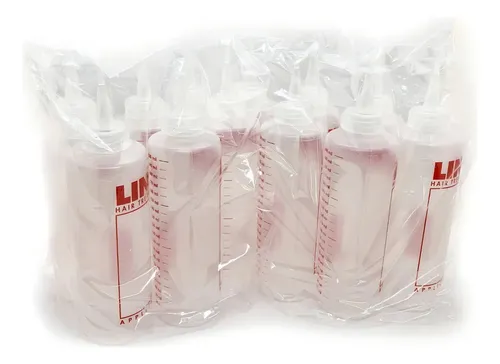 Pack X12 Aplicador De Tintura Plastico 200cc Linn W50 Tono Transparente