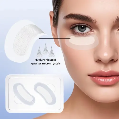 6 Parches Ojos Microagujas Acido Hialuronico Antiage