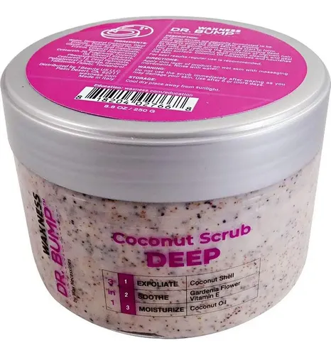 Exfoliante Dr. Bump Waxness 250 G Cáscara De Coco 3 En 1