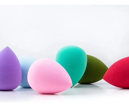 Ajoke 10pcs Makeup Sponge Blender Multi-colored Flawless For