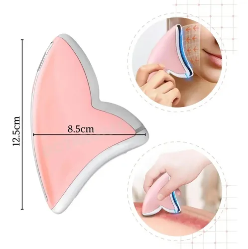 Masajeador Guasha Electrico Facial Cuello Calor Fototerapia
