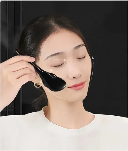 Set 4 Piedras Basalto Gua Sha Masaje Facial Spa