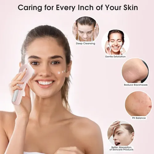 Facial Vibratorio De Silicona De Limpieza 2 En 1 Bar Al Por  Negro