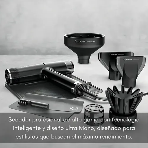 Secador Pelo Gama Italy Iq3 Perfetto Professional Black 1600