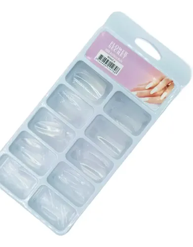 Uñas Postizas Manicuria Diseños Tips Acrílico Brillante X100