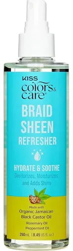 Spray De Brillo Kiss Para Trenzas Y Cabello Natural 250 Ml