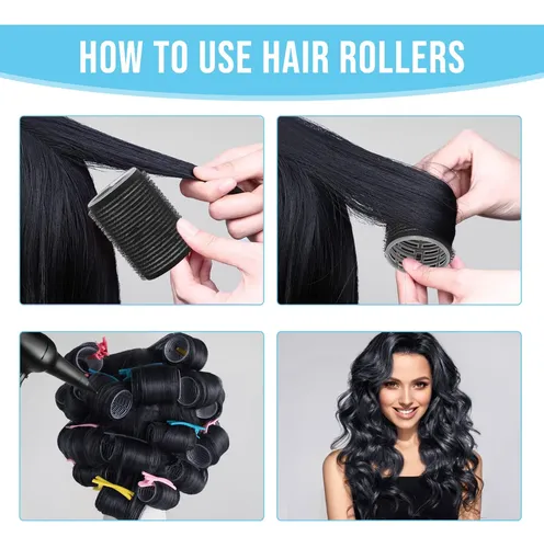 Rulos Para El Cabello Hakinbot Sin Calor Autoadherentes 36 R