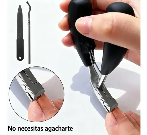 Kit 3 Cortauñas Acero Inoxidable