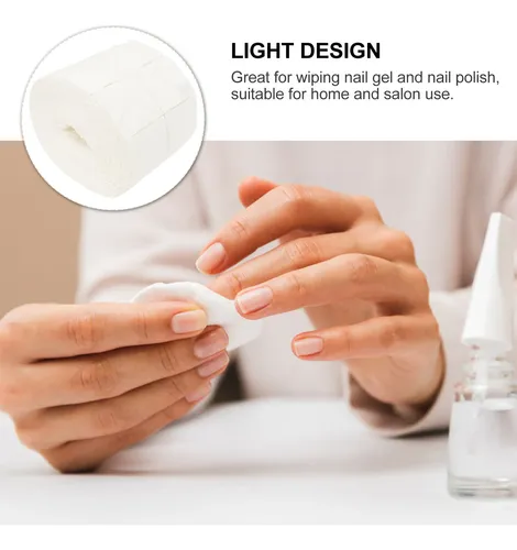 1 Rollo De 500 Toallitas De Algodón Para Uñas, Gel Y Esmalte