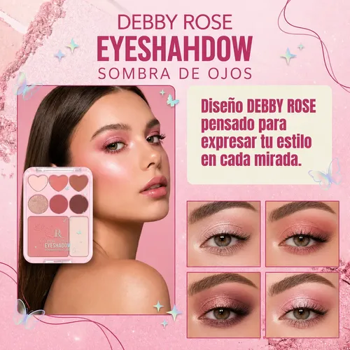 Debby Rose Eyeshadows Sombra De Ojos De 8 Colores 12g