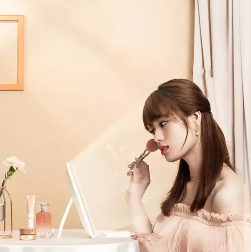 Espejo De Maquillaje Led Con Aumento De 360°, Ajustable, Por