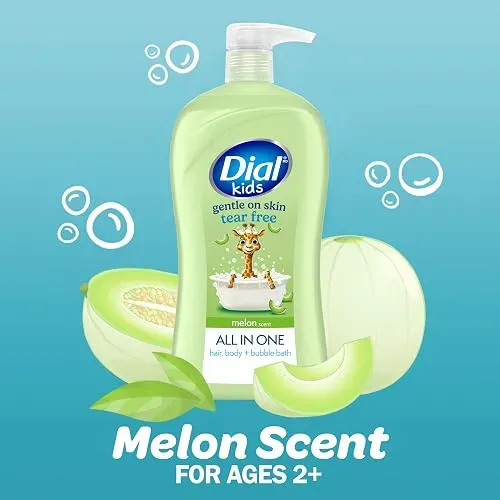 Jabón Líquido Corporal Y Capilar Dial Kids Aroma Melón