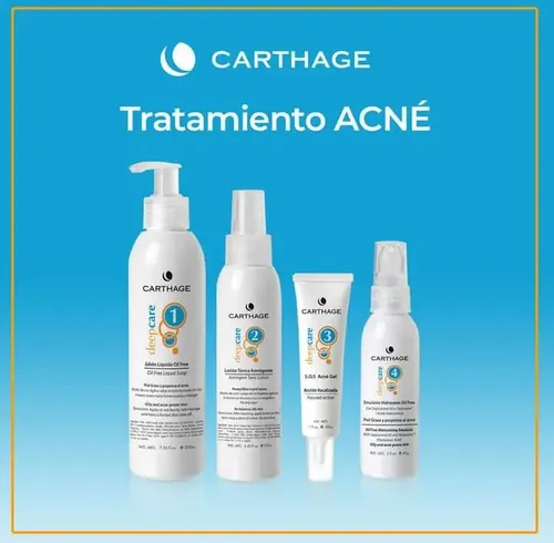 Gel S.O.S ACNE GEL Carthage DEEP CARE PIEL GRASA para piel acneica de 30mL