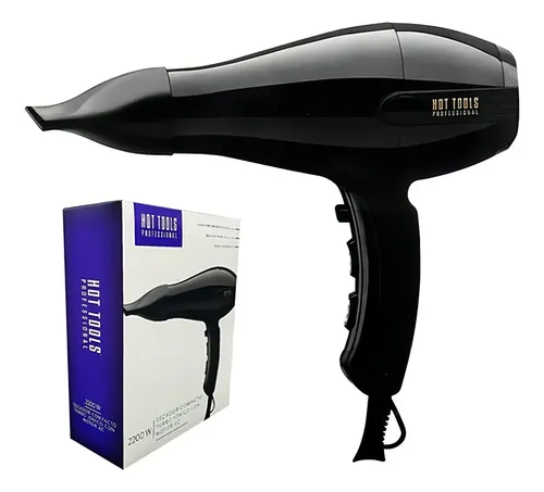 Secador De Pelo Profesional Hot Tools Turbo Ionico 2200w Color Negro