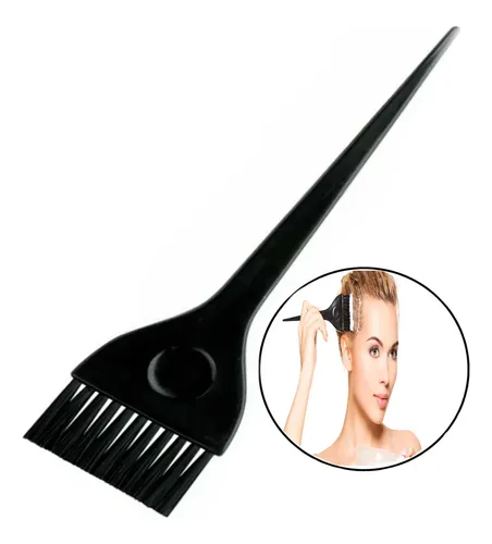 Set X3 Pincel Brocha Tintura Cabello Profesional Color Negro