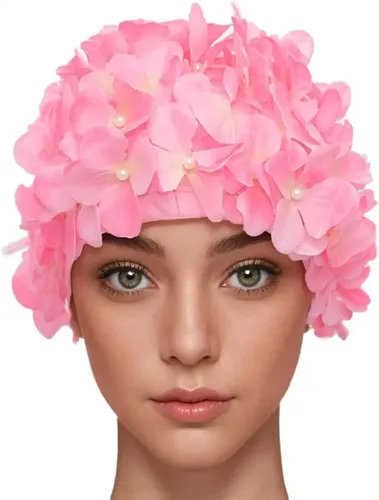Gorro De Baño Retro Con Estampado Floral Vintage