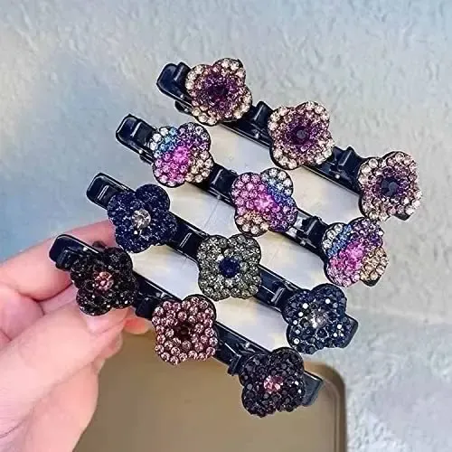 Hsa 4 Cintas For El Pelo De Tela Satinada Con Diamantes Sp