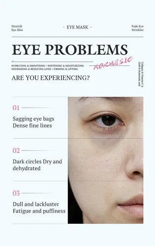W Juego De 10 Mascarillas Vc Para Ojos Humectantes E W,