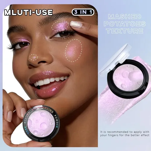Paleta Sombras Iluminadora Multicolor Purple Glow