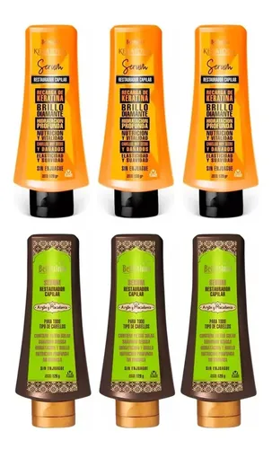 Serum Restaurador + Argan Macadamia Keratotal Bellissima X6