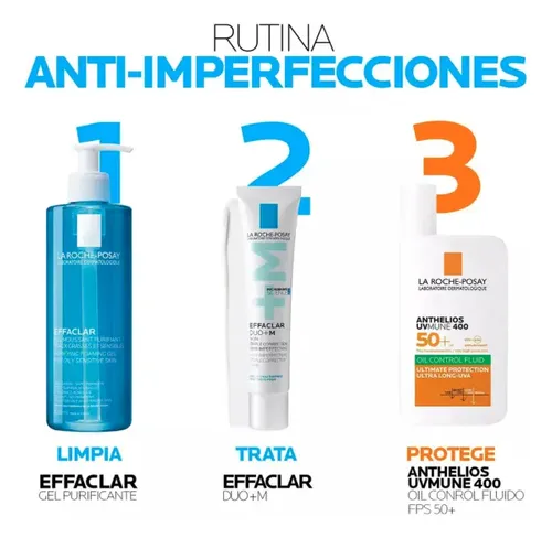 2 Pz Effaclar Duo (+) M Crema Anti-imperfecciones De 15ml Momento De Aplicación Día/noche Tipo De Piel Grasa